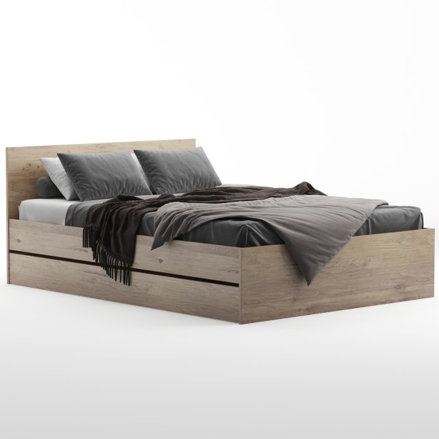 Divanru frombork bed 3D Model .c4d .max .obj .3ds .fbx .stl .blend 