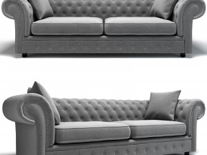 Branagh 3 Seater Chesterfield Sofa 3D Model