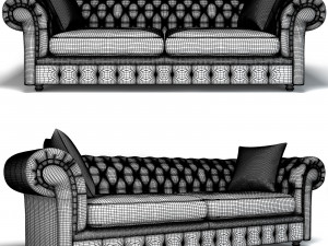 Branagh 3 Seater Chesterfield Sofa 3D 模型