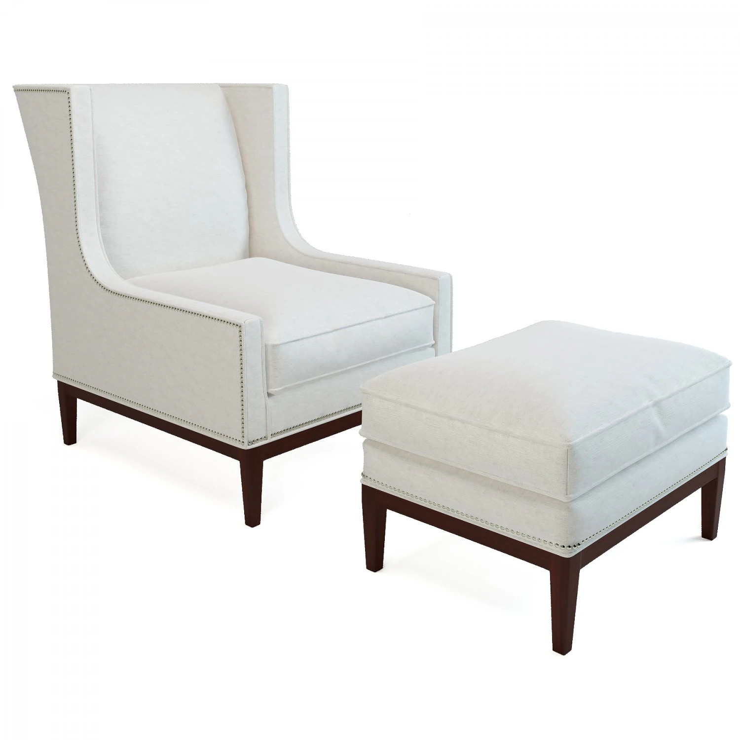 Pearson diane wing chair 3D Model .c4d .max .obj .3ds .fbx .stl .blend 