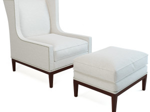 Pearson diane wing chair 3D Model