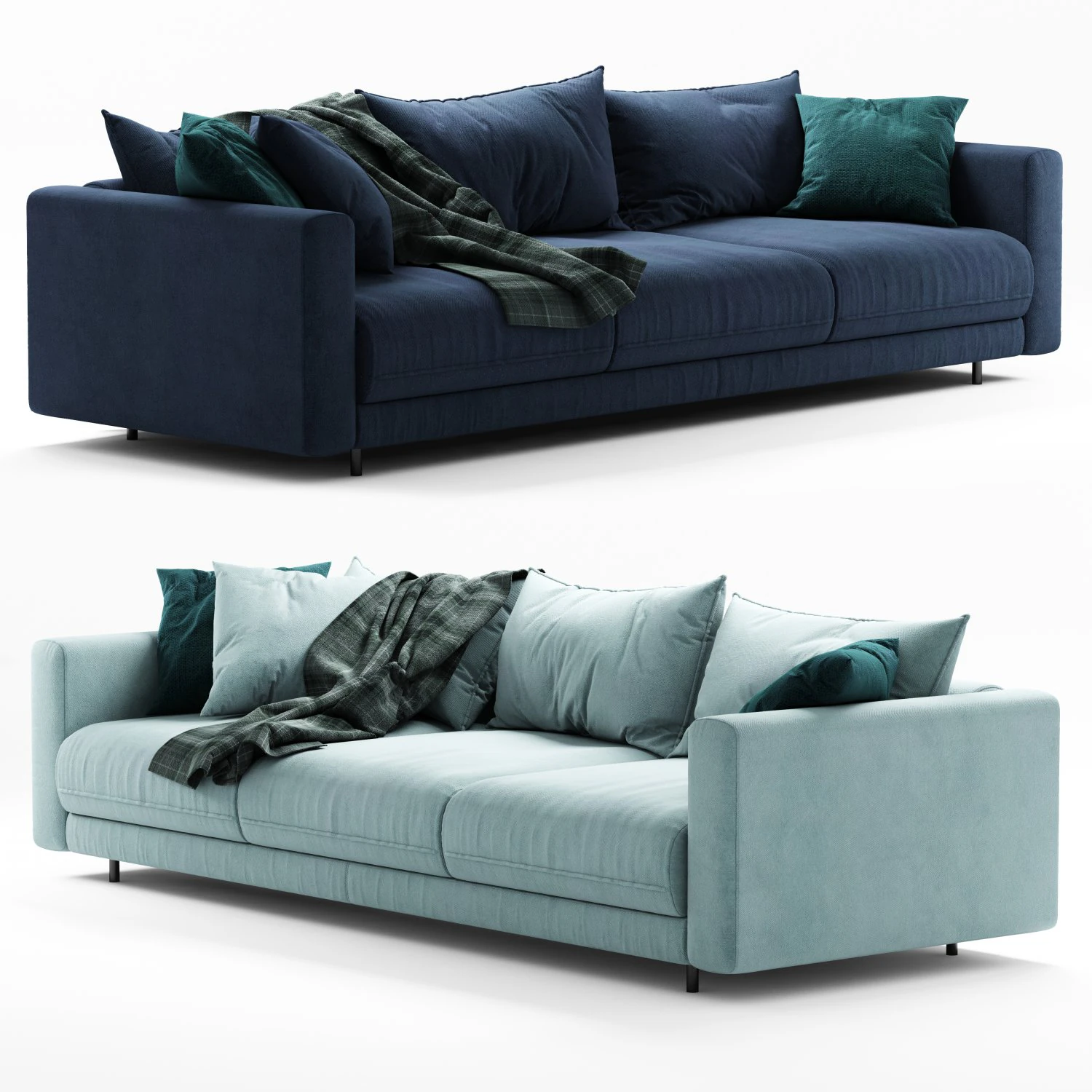 Lign Roset Enki sofa 3D Model .c4d .max .obj .3ds .fbx .stl .blend 