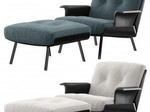 Minoti Daiki 布艺扶手椅 3D 模型