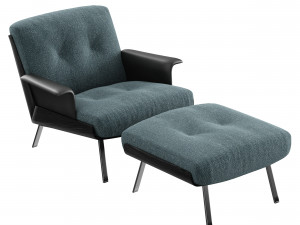 Minoti Daiki fabric armchair 3D Model