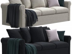 Sof&aacute; Ikea Harlanda 3 lugares Modelo 3D