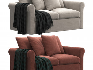 Ikea Harlanda 2 seats sofa Modelo 3D