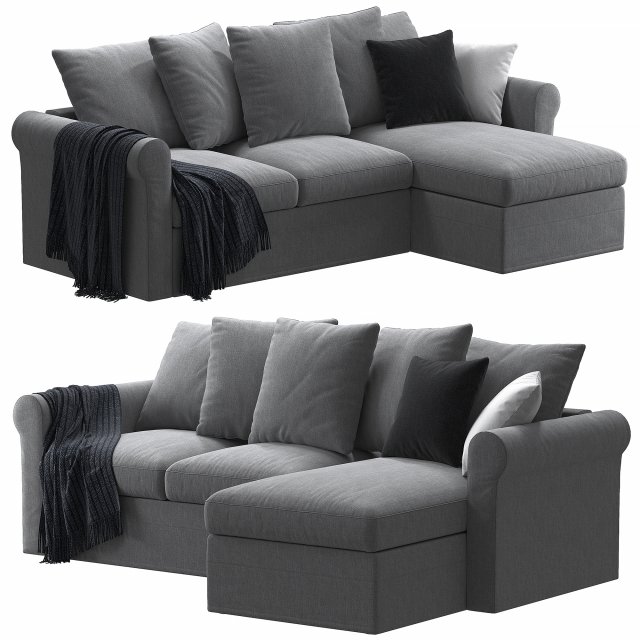 Ikea Harlanda Chaise Longue 3D 模型 .c4d .max .obj .3ds .fbx .stl .blend 
