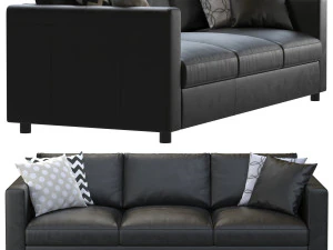 Ikea Finnala leather sofa 3 seater 3D Model