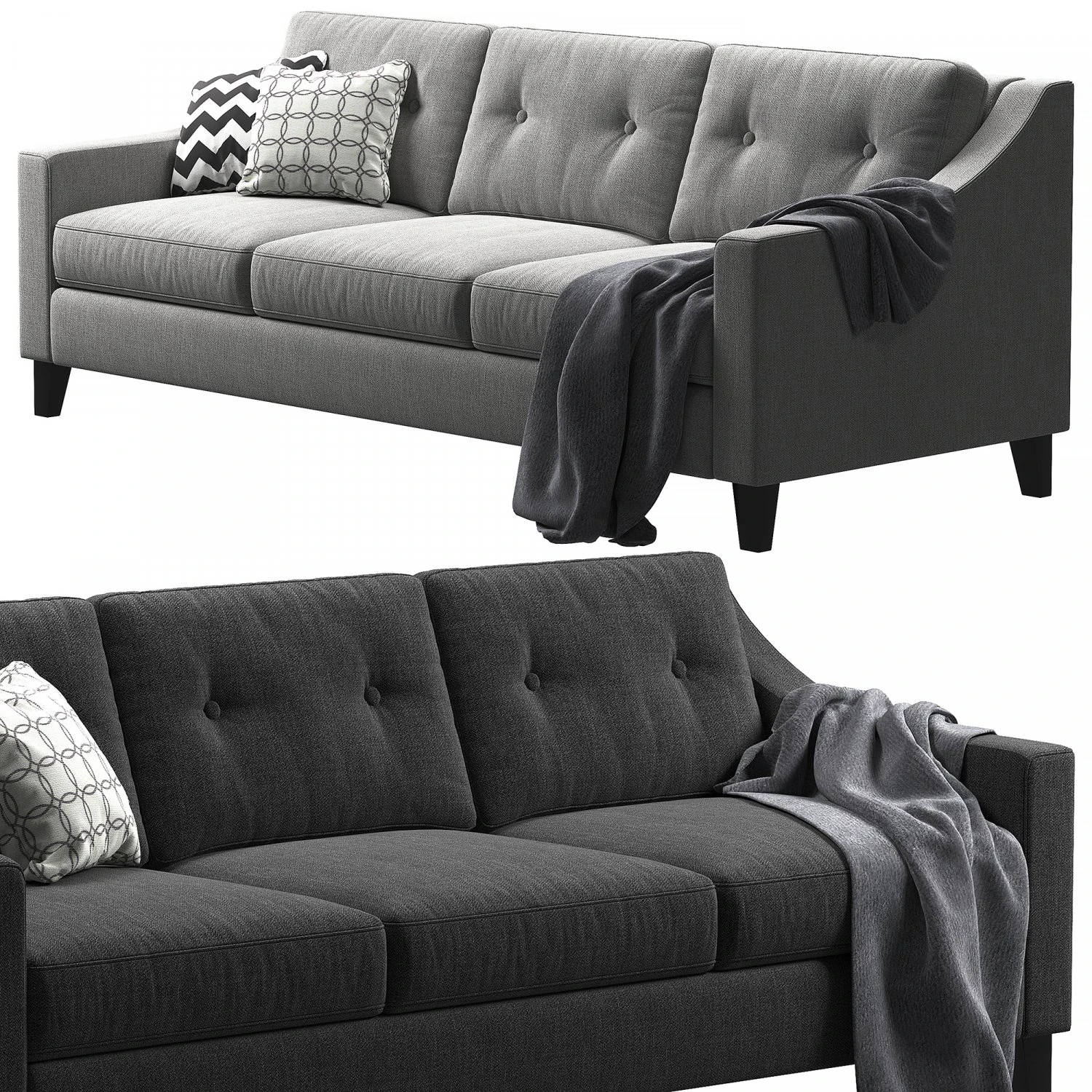 Ikea Froslov sofa 3D Model .c4d .max .obj .3ds .fbx .stl .blend