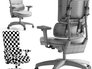 Office Star armchair 99662C-18 Model 3D