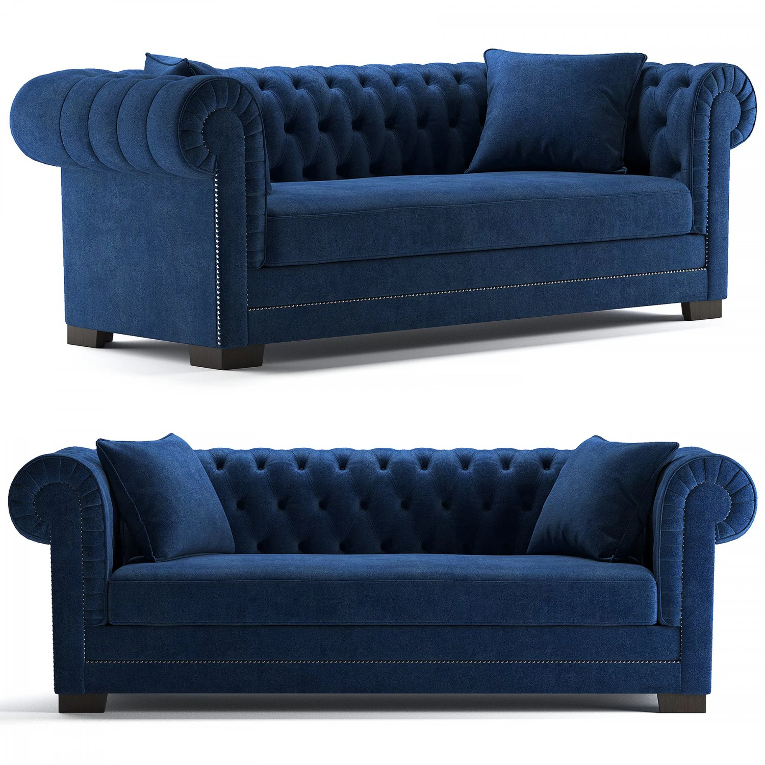 Lamps plus Christine sofa 3D Model .c4d .max .obj .3ds .fbx .stl .blend 