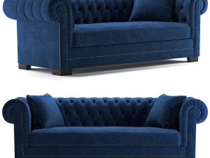 Lamps plus Christine sofa 3D Model