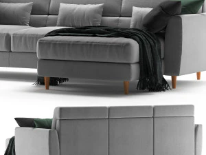 Ikea Slatorp avec méridienne Modèle 3D