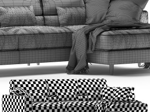Ikea Slatorp with chaise 3D Model