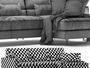 Ikea Slatorp with chaise 3D Model