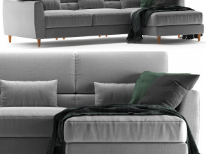 Ikea Slatorp with chaise 3D Model