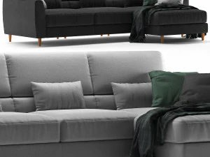 Ikea Slatorp with chaise 3D Model