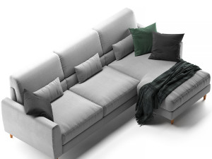 Ikea Slatorp with chaise 3D Model