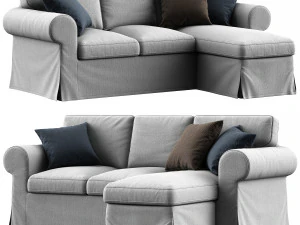 Sofa Ikea Uppland dengan kursi malas Model 3D