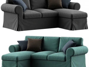 Ikea Uppland sofa with chaise longue 3D Model