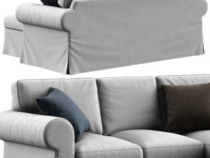 Ikea Uppland sofa with chaise longue 3D Model