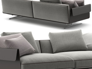 Flexform Bretton 2 seat 3D 模型