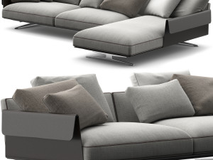 Flexform Bretton Chaise Longue 3D Model