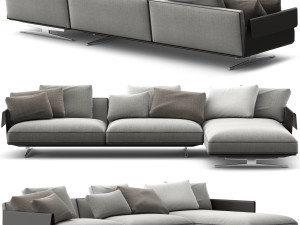 Flexform Bretton Chaise Longue 3D Model
