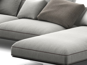 Flexform Bretton Chaise Longue 3D Model