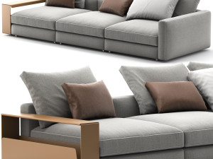 Flexform harper 3 seat Modèle 3D