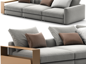 Flexform harper 3 seat 3D Model