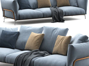 Flexform ambroeus sofa 3 seat 3D Model