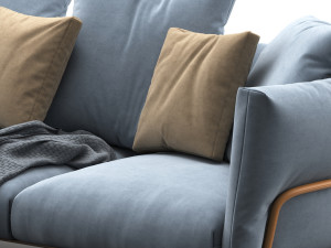 Flexform ambroeus sofa 3 seat Modèle 3D
