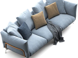 Flexform ambroeus sofa 3 seat 3D Model