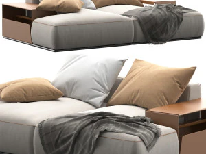 Flexform perry sofa 293D5 3D Model