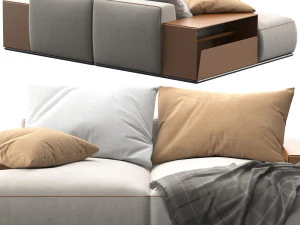 Flexform perry sofa 293D5 3D Model