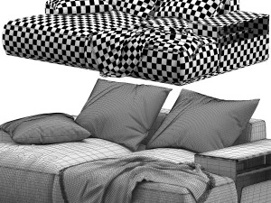 Flexform perry sofa 293D5 3D Model