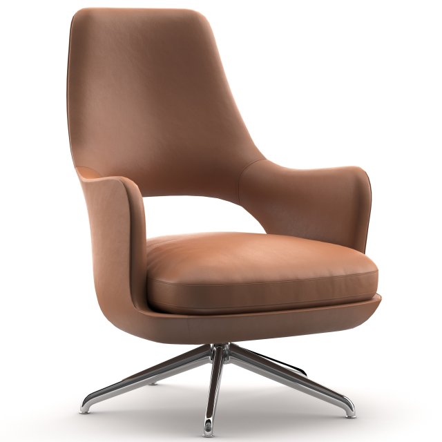 Flexform eliseo armchair 3D Model .c4d .max .obj .3ds .fbx .stl .blend 