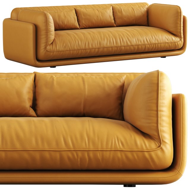 Leolux Lunetta 35 seater sofa Model 3D .c4d .max .obj .3ds .fbx .stl .blend 
