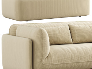 Leolux Lunetta 35 seater sofa Model 3D