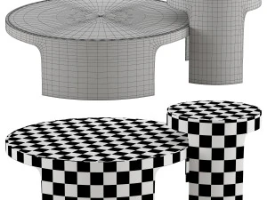 Wooddi Coffee Tables Liaigre 3D Model