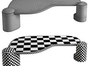 Coffee table Hippo Black manner matter Model 3D