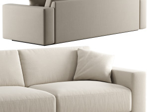 RH Bella sofa 2 seat 3D मॉडल