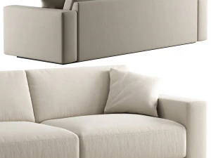 RH Bella sofa 2 seat 3D Model