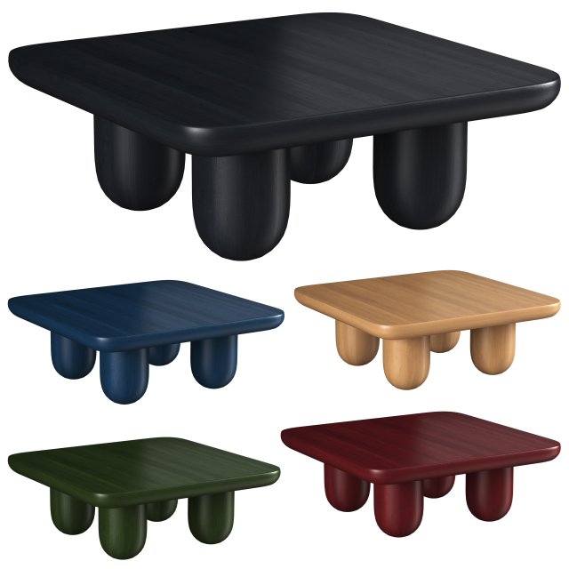 Coffee table MMB1 manner matter 3D Model .c4d .max .obj .3ds .fbx .stl .blend 