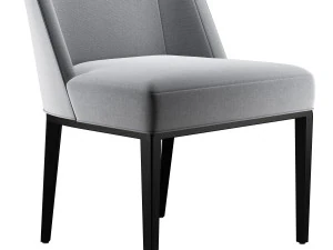 Jasne krzesło boczne Wsp&oacute;łczesne Eno COM 792 Model 3D