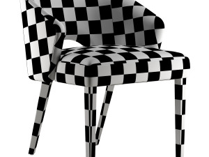 Bright cahn closed arm chair 202 Modello 3D