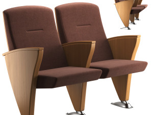 Aresline eidos side evo auditorium theatre armchair 3D Model