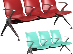 Public seating armchair L-W02-1 3Dモデル