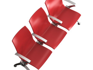 Public seating armchair L-W02-1 3D Model